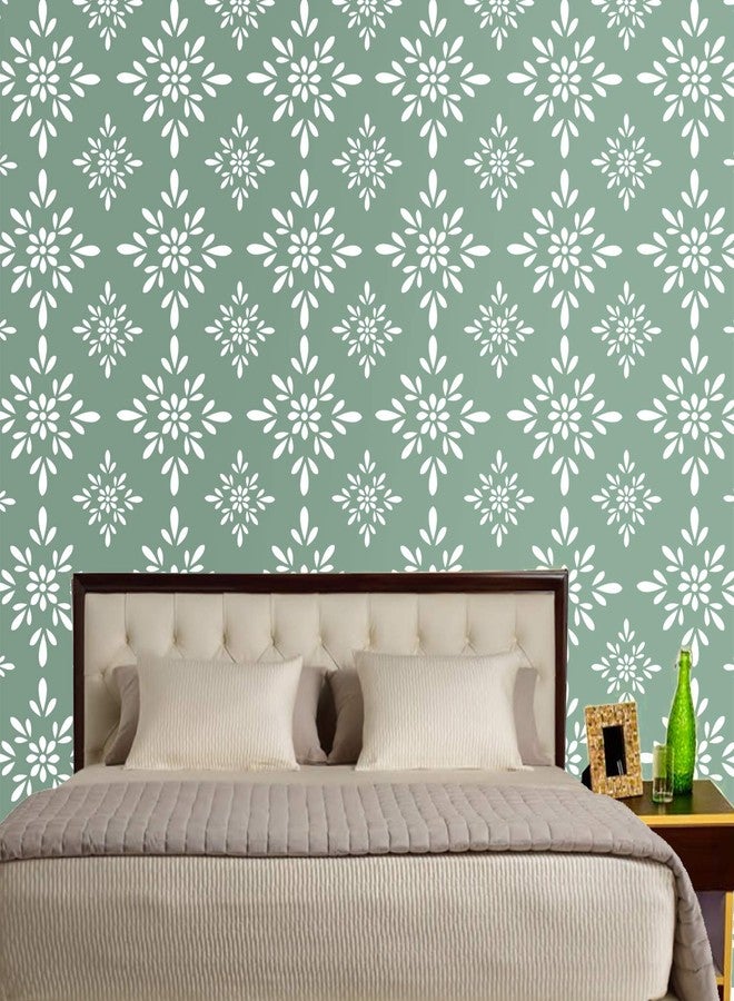 DECORNOW Sober Simple Floret Reusable DIY Wall Stencil Painting, Suitable for Home Decoration, Wall Decoration Size : (16 inch x 24 inch) - Image 2